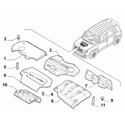 Jeep Renegade 2015-Present Frame Guards Cover