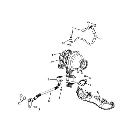 Jeep Cherokee 2014-2018 Turbo And Super Chargers Seal Gasket