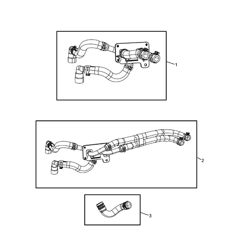 Jeep Grand Cherokee 2011-2020 Air Conditioner And Heater Plumbing Hose