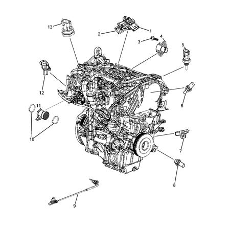 Jeep Compass 2017-Present Sensors Screw