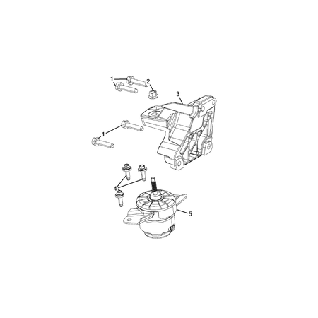 Jeep Wrangler 2018-Present Engine Mounting Pad