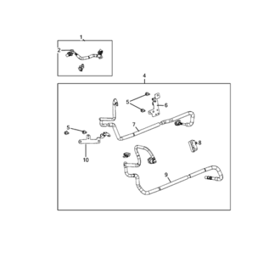 Jeep Wrangler 2018-Present Fuel Lines And Tubes Clip