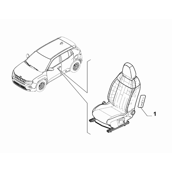 Jeep Avenger 2023-Present Air-Bag Devices Air-Bag