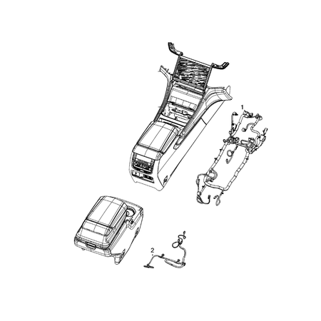 Jeep Grand Cherokee 2021-Present Wiring, Instrument Panel Cable Harness