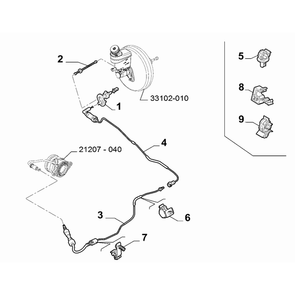 Jeep Renegade 2015-Present Clutch Release Hydraulic Control Clip