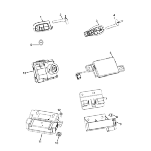 Jeep Cherokee 2014-2018 Keys, Modules And Engine Controllers Antenna