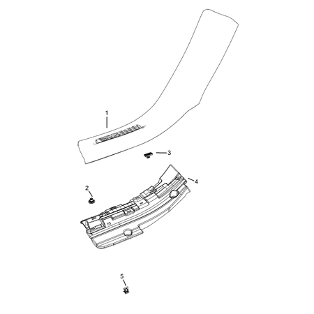 Jeep Grand Cherokee 2021-Present Panels – Moldings – Scuff Plates, Pillar, Cowl, 1/4 Panel Trim And Cargo Covers Moulding