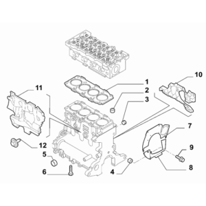 Jeep Renegade 2015-Present Crankcase And Cylinder Head Seal Gasket