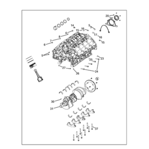 Jeep Compass 2017-Present Crankshaft, Piston, Drive Plate, Flywheel, And Damper Big End Shells