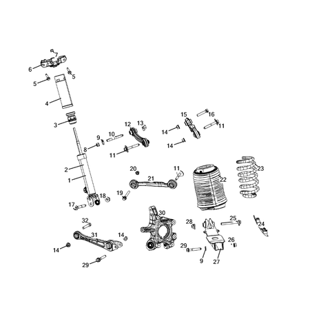 Jeep Grand Cherokee 2021-Present Air Suspension Nut