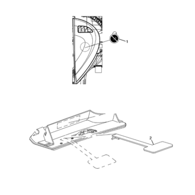 Jeep Cherokee 2014-2018 Interior Adhesive Label