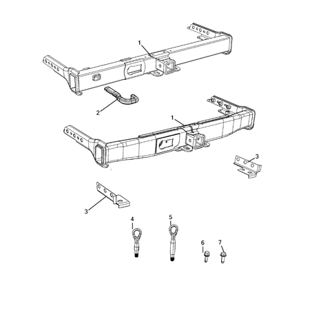 Jeep Grand Cherokee 2021-Present Trailer Tow And Tow Hooks Moulding