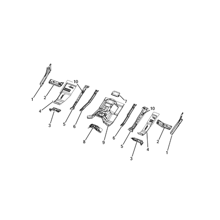 Jeep Wrangler 2018-Present Floor Pans Metal Lining