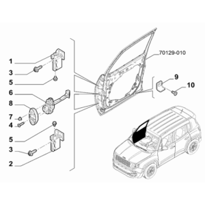 Jeep Renegade 2015-Present Side Front Doors Screw