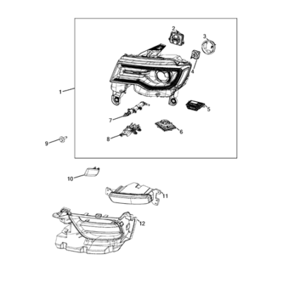 Jeep Grand Cherokee 2011-2020 Lamps-Interior And Exterior Ornament