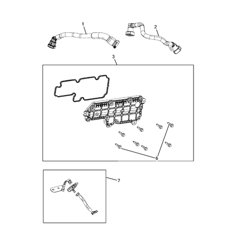 Jeep Grand Cherokee 2021-Present Crankcase Ventilation Segregator