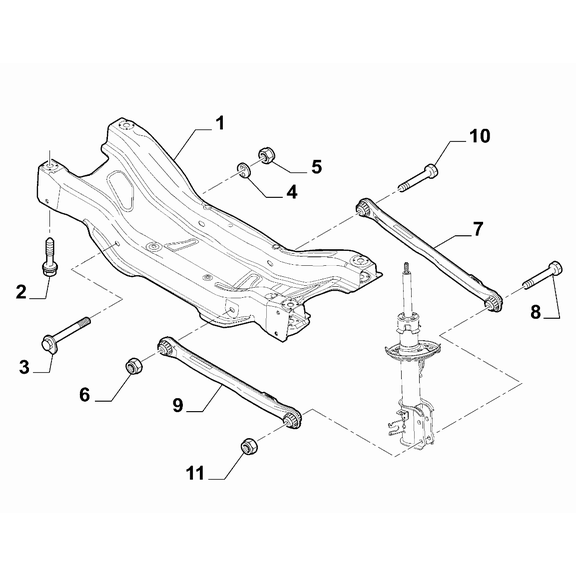 Jeep Renegade 2015-Present Rear Suspension Screw