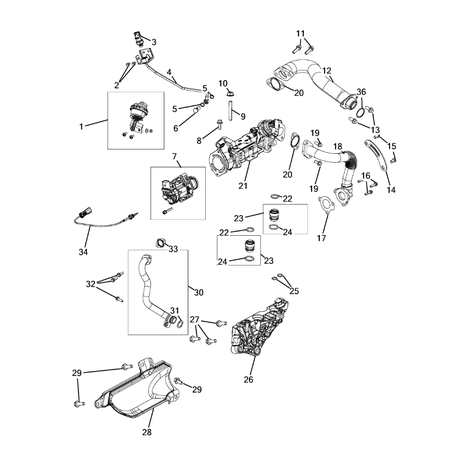 Jeep Grand Cherokee 2011-2020 Egr System Pipe