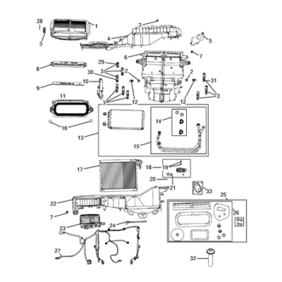 Jeep Grand Cherokee 2021-Present Air Conditioner And Heater Units Heater