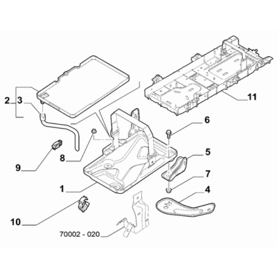 Jeep Renegade 2015-Present Battery Carrier