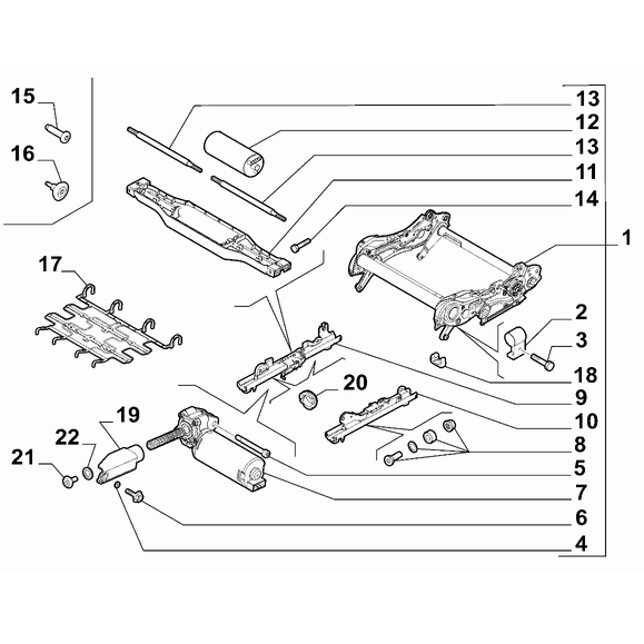 Jeep Renegade 2015-Present Front Seats Framing