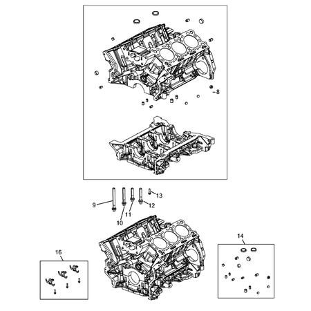 Jeep Grand Cherokee 2011-2020 Cylinder Block Jet