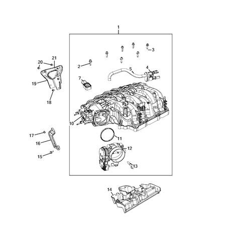 Jeep Grand Cherokee 2011-2020 Manifolds And Vacuum Fittings Screw