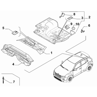 Jeep Avenger 2023-Present Floor Pannel Rivet