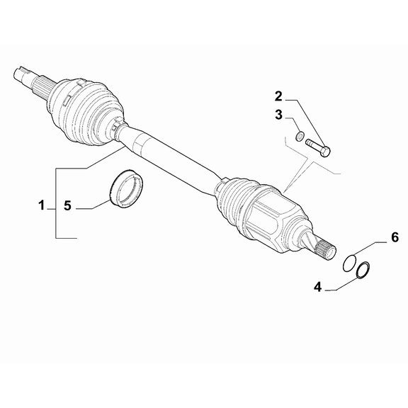 Jeep Renegade 2015-Present Axle Shafts Shaft