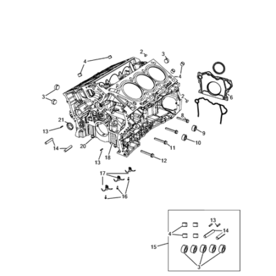 Jeep Grand Cherokee 2011-2020 Cylinder Block Plug