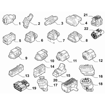 Jeep Renegade 2015-Present Cable Assembly Connectors Connector Kit