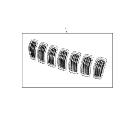 Jeep Cherokee 2014-2018 Grilles Nut