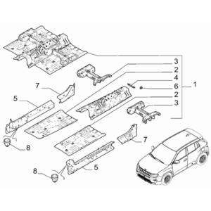 Jeep Renegade 2015-Present Panels For Rear Side Door Panel