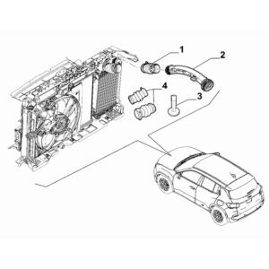 Jeep Wrangler 2018-Present Fuel Tank Filler Tube Hose