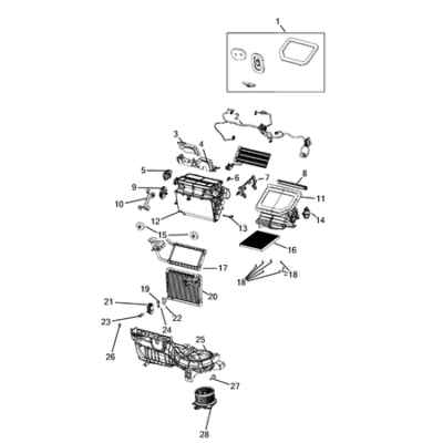 Jeep Wrangler 2018-Present Air Conditioner And Heater Units Heater