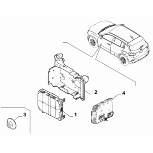 Jeep Avenger 2023-Present Interconnection And Remote Control Switch Body Computer