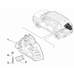 Jeep Renegade 2015-Present Interior Panels For Front Side Doors Handle