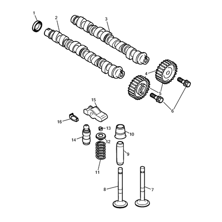 Jeep Cherokee 2014-2018 Camshaft And Valve Rocker