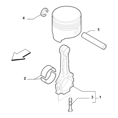 Jeep Renegade 2015-Present Connecting Rods And Pistons Bolt