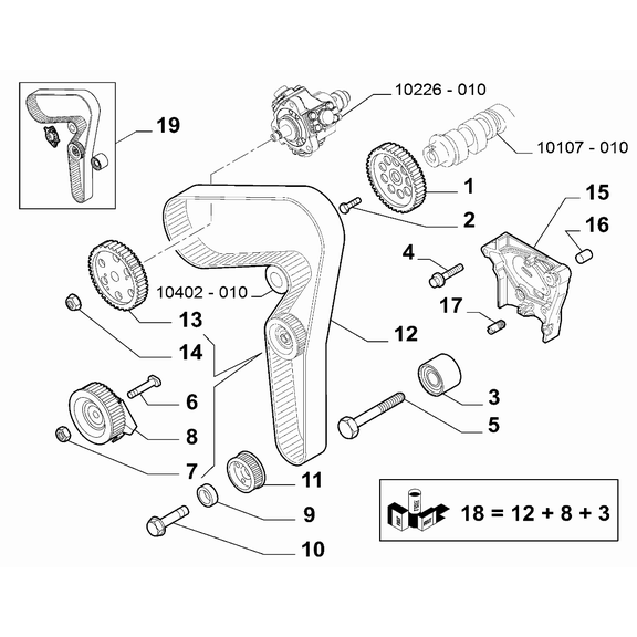 Jeep Renegade 2015-Present Camshaft Drive Kit