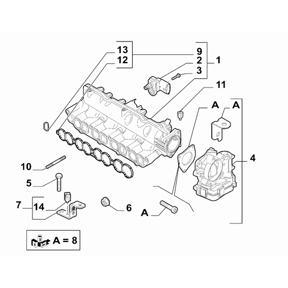 Jeep Renegade 2015-Present Intake Manifold Clip