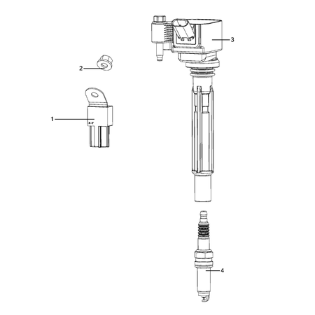 Jeep Grand Cherokee 2021-Present Ignition, Spark Plugs, Cables, Coils, And Glow Plugs Ignition Plug