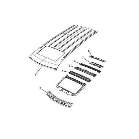 Jeep Grand Cherokee 2021-Present Roof Roof Panel