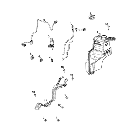 Jeep Wrangler 2018-Present Wiper And Washer System Screw