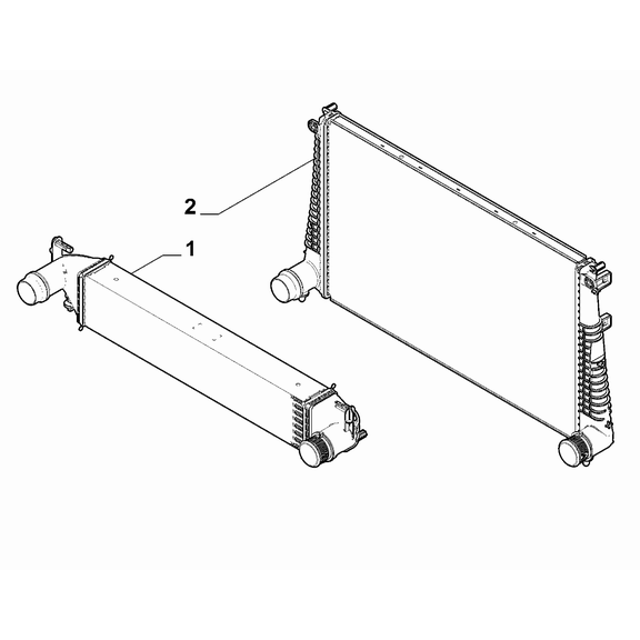 Jeep Renegade 2015-Present Heat Exchanger Pipeline Heat Exchanger