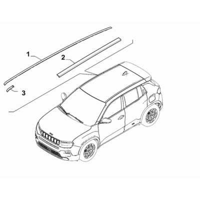 Jeep Avenger 2023-Present Outer Trim Mouldings Moulding