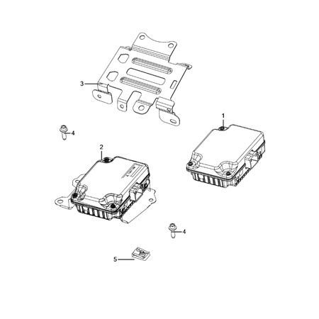 Jeep Wrangler 2018-Present Keys, Modules And Engine Controllers Bracket