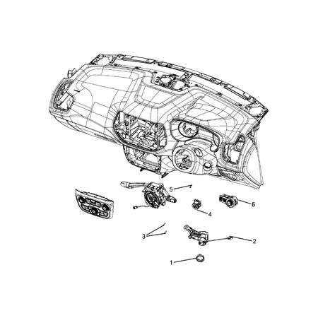 Jeep Compass 2017-Present Switches Key Switchignition