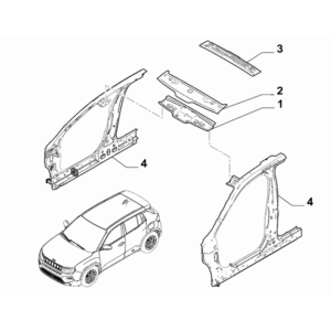 Jeep Renegade 2015-Present Back Door Glass