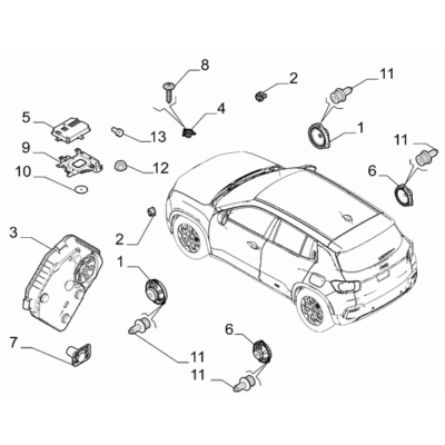 Jeep Avenger 2023-Present Car Radio Devices Loud Speaker